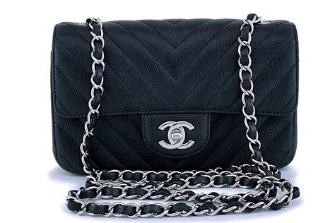 chanel chevron caviar mini rectangular|Flap Bags .